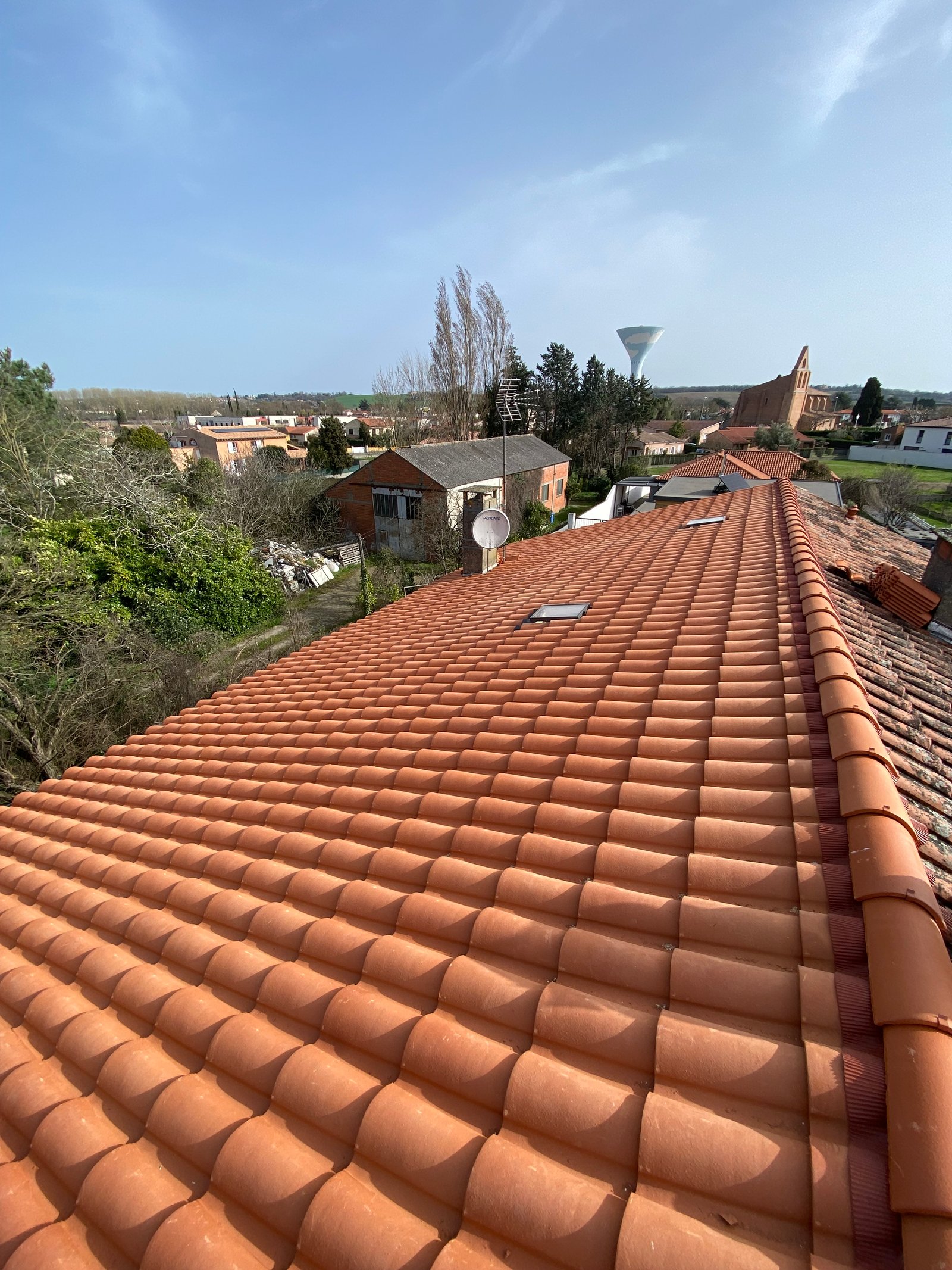 Avant nettoyage et hydrofugation